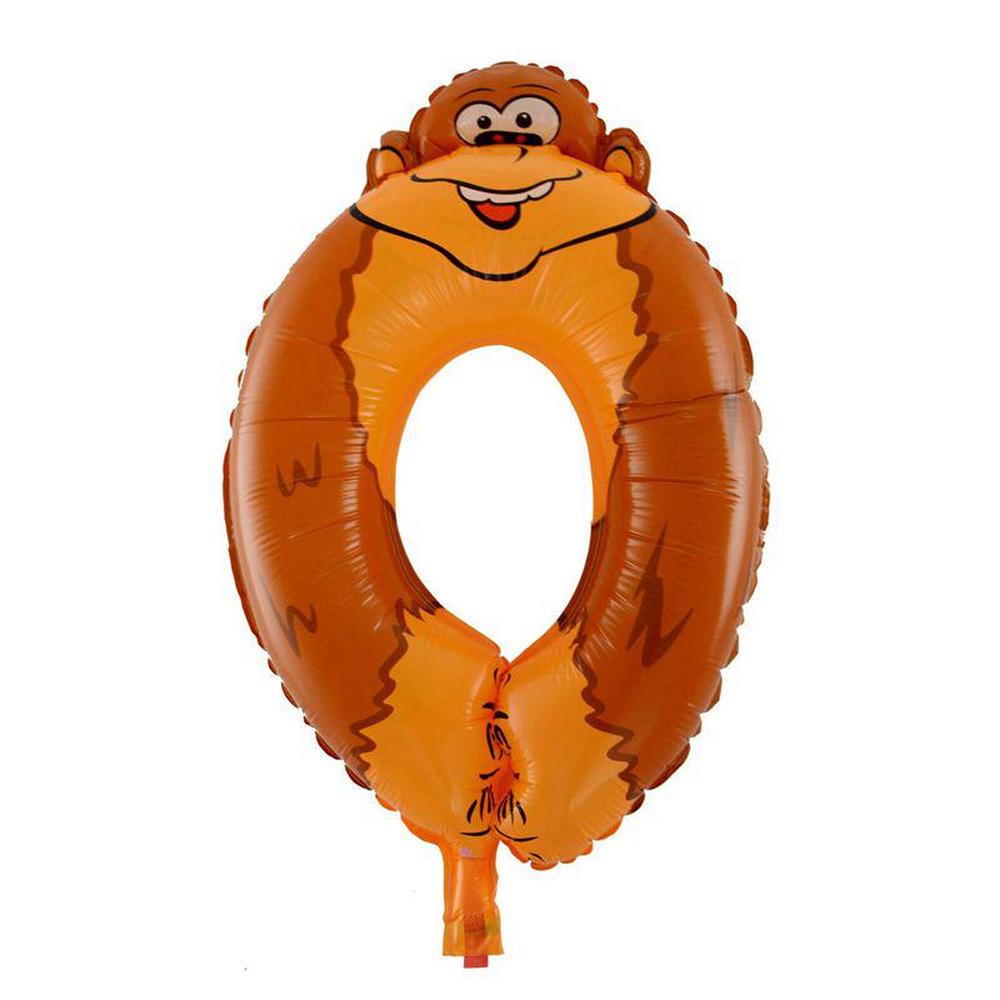 1 шт., воздушные шары из фольги с номерами животных, детский декор для вечеринки, дня рождения, свадьбы
