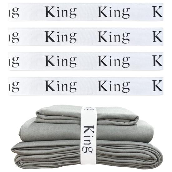 4 шт. эластичная лента King/Queen/Full/Twin печать простыни органайзер ленты одеяло одеяло хранение