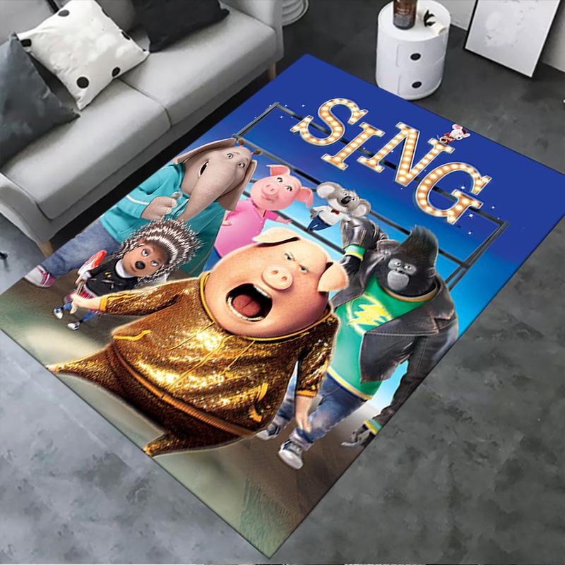 2025 New Sing Movie Carpet Rug for Living Room Bedroom Home Sofa Decoration,Kids play Non-slip Floor Mat162