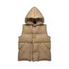 Womens Hooded Down Vest 90% White Duck Thick Puffer Style With Large Pockets Winter 2026