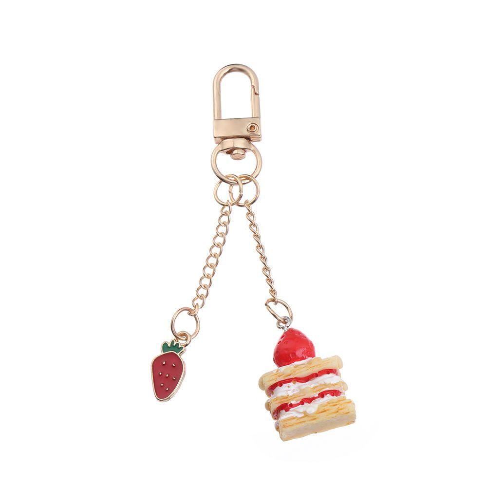 Fashion Charm Popular Bag Pendant Cake Mobile Phone Lanyard Cute Strawberry