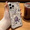 Flower Case For iPhone 11 Cases iPhone 15 12 13 14 16 Pro Max X XR XS Max 7 8 14 15 Plus 16 Pro iPhone 16 Clear Shockproof Cover