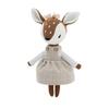 Kawaii Deer Plush Toy Cute Fawn Stuffed Animal Soft Soothing Doll Nordic Style Home Decor Perfect Birthday Gift For Girls