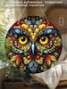 2D Flat Hanging Decorative Signs, Interior Wall or Door Decoration, Garden Decoration, Owl Pattern, Interesting Gifts for Family and Friends