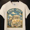 Athens Greece Shirt, Parthenon Acropolis Vintage Travel Poster Tee, Greece Souvenir Gift, Athens Greece Bucket List Vacation Lover Tee