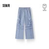 Женские брюки Semir с раздельной текстурой, карго, широкие
