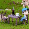 Accessories Home Decor Garden Furniture Ornament Mini Miniature Table and Chairs Micro Landscape