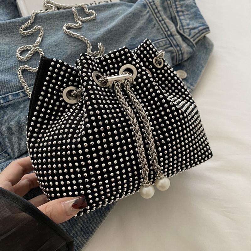 Женская Мода Роскошный Дизайн Сумка-Шоппер Через Плечо Большая Вместимость ПУ Кожа Стразы Сумка Через Плечо Женский Бренд Сумки Топ Ручка