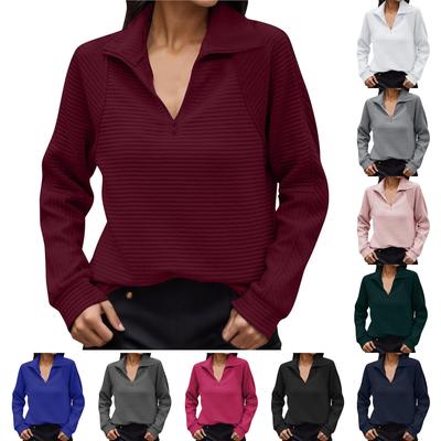 Женская толстовка с воротником-пэчворком, длинными рукавами, однотонная, с застежкой-молнией и воротником-молнией