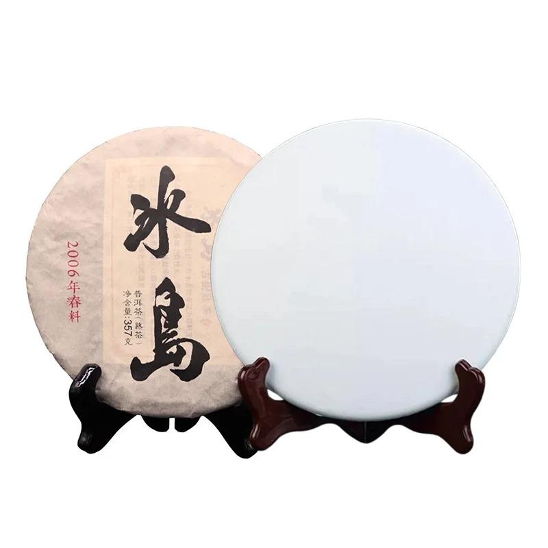 357 г китайский чай пуэр из провинции Юньнань, модель для самостоятельной свадебной вечеринки, антикварная полка, украшение с узором, без упаковки, модель