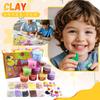 Детский набор для слаймов Сделай сам Растягивающийся Сенсорная игра Творческий набор для поделок Нетоксичный Веселые подарки на вечеринку Цветные материалы для слаймов Игрушки для творчества