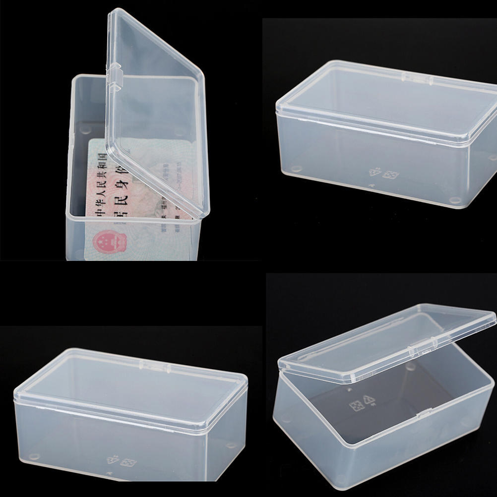 Квадратный пластиковый прозрачный прозрачный чехол для сбора ящика для хранения с крышкой