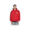 Li Ning Daily Prosperity Series Snowflake Totem Loose Pullover Hoodie Unisex Hoodies Samba-Red AWDU337-7