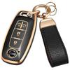 [Lcyam] C28 Serena Key Cover Smart Key Case Made of Black TPU for Nissan