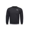 Li Ning Simple Logo Comfortable Pullover Casual Long Sleeve Knit Sweater Men Sweater Black AMBU295-1