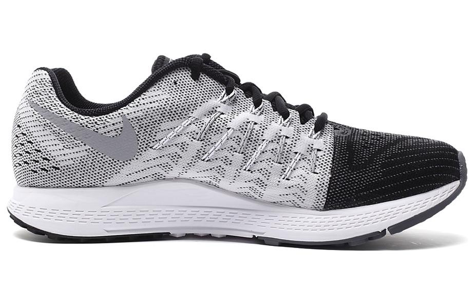 Nike Air Zoom Elite 8 Тканевая амортизация, износостойкие, низкие, воздушная подушка, беговые кроссовки, мужские, черные, серые, 748588-001