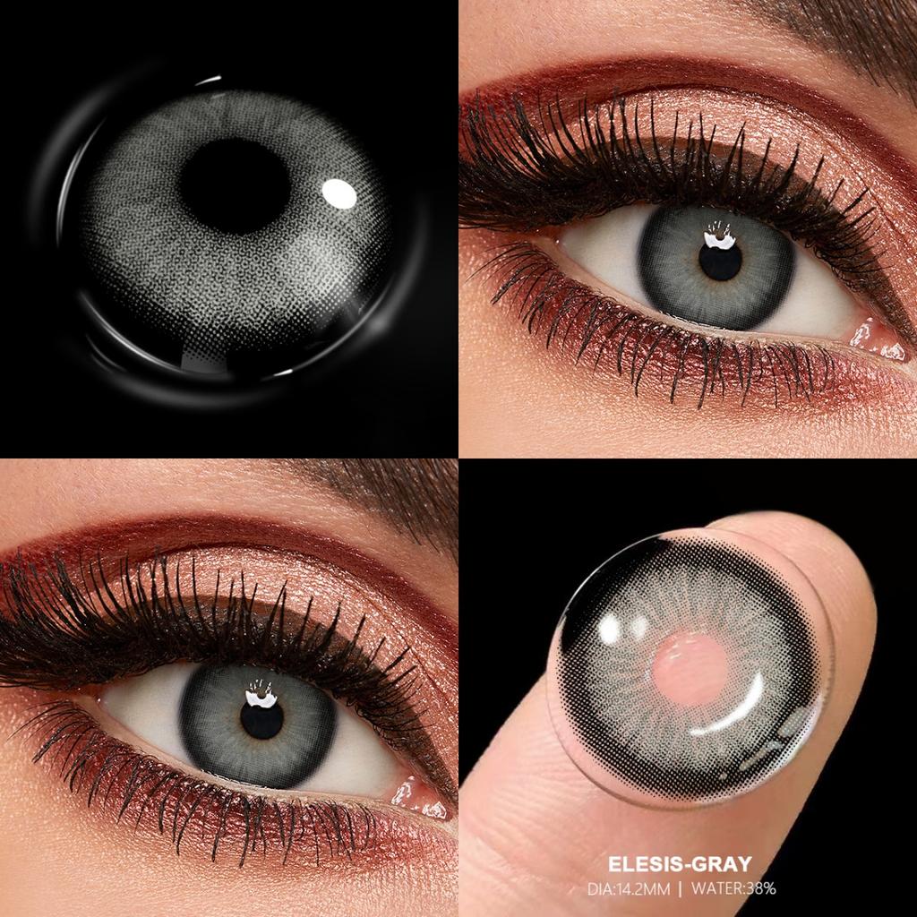 FUNSACHY НОВЫЕ 1 пара зеленых контактных линз для глаз Натуральные цветные линзы Цветные глаза Синие линзы Косметические серые зрачки Ежегодно