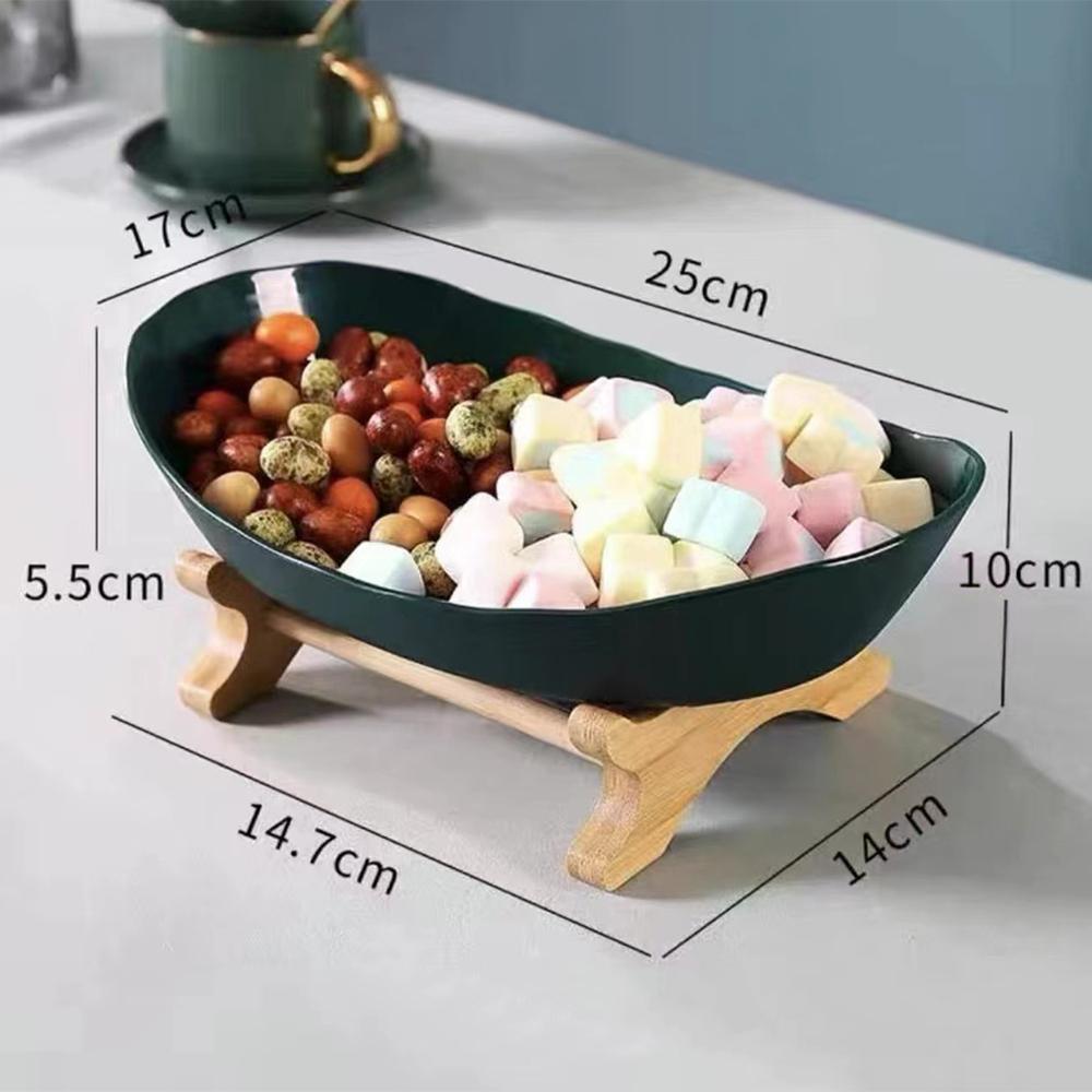 Креативный 1/2/3-уровневый роскошный поднос из бамбукового дерева для фруктов, закусок, конфет, десертов, кухонной посуды, многоуровневый держатель для сервировочной корзины в европейском стиле