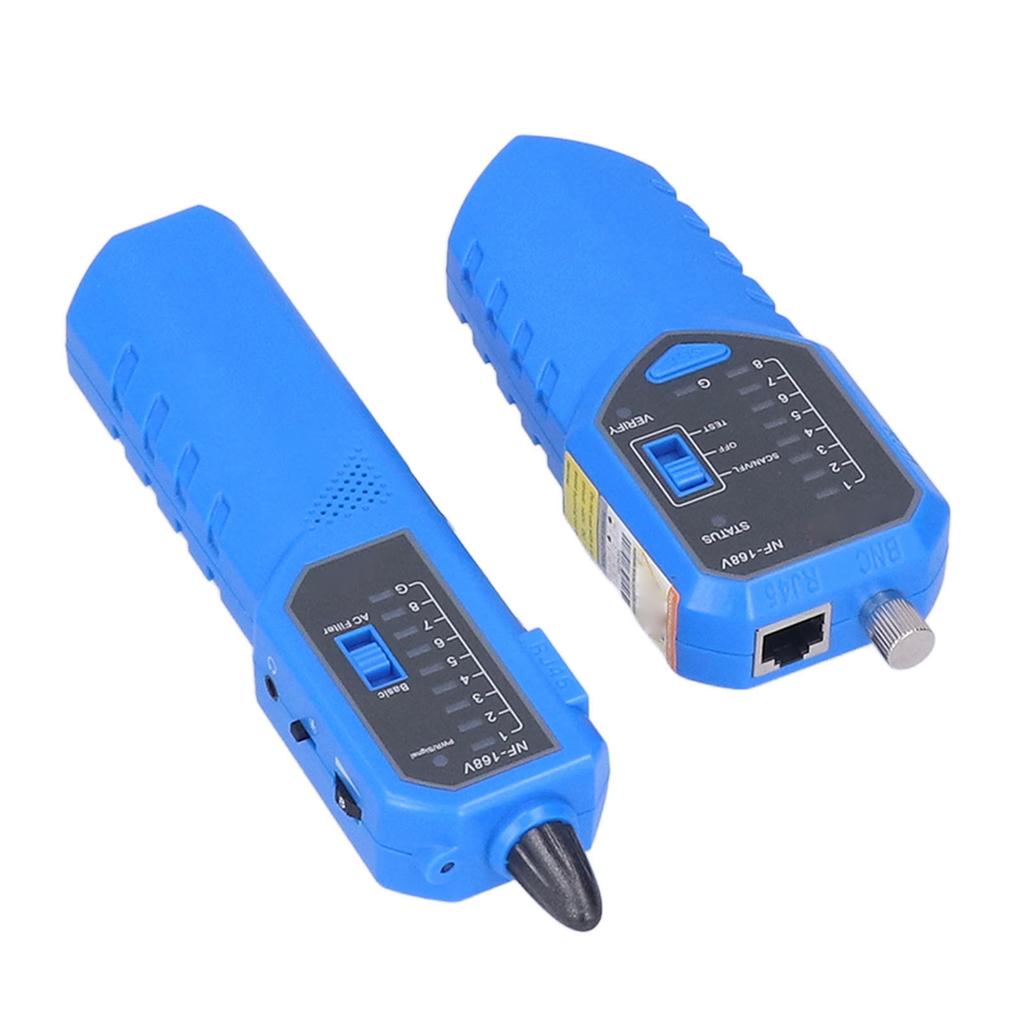 NF‑168V Network Cable Finder 650nm Red Light Anti Interference POE Ethernet CAT5 CAT6 Wire Tracer