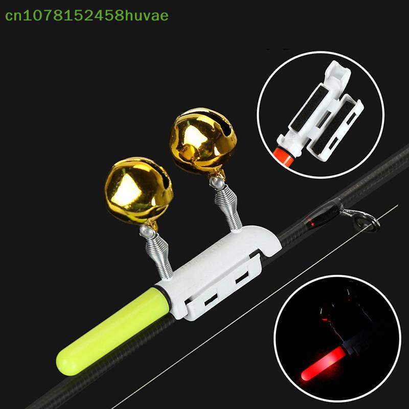1 Pc Bell Double Headed Throwing Rod Fishing Electronic Rod Light Luminous Stick Flash LED Removable Waterproof Night Tackle
