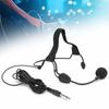 Dynamic Wired Headset Microphone, Compatible with 6.35/6.5mm Male Connectors, 5m/16.4ft Cable, WH20TQG, for Musical Instruments, Guitar, Saxophone, Dr