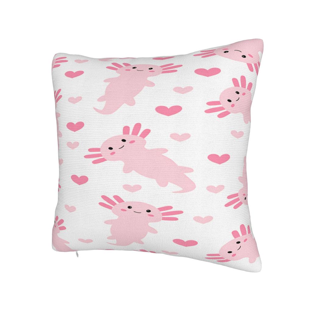 Cute Axolotl Pillow Case Comfy Pillow Cover For Living Room Chair Funny Pillowcases