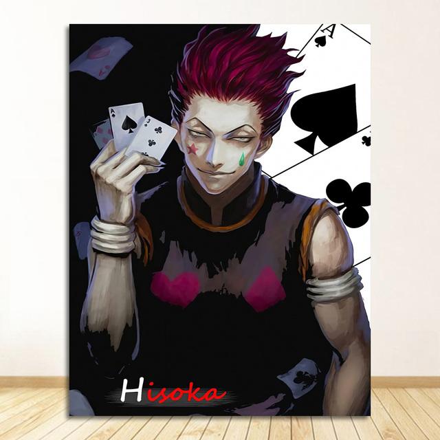Аниме искусство настенная живопись Hunter X Hunter Хисока Моро плакат холст