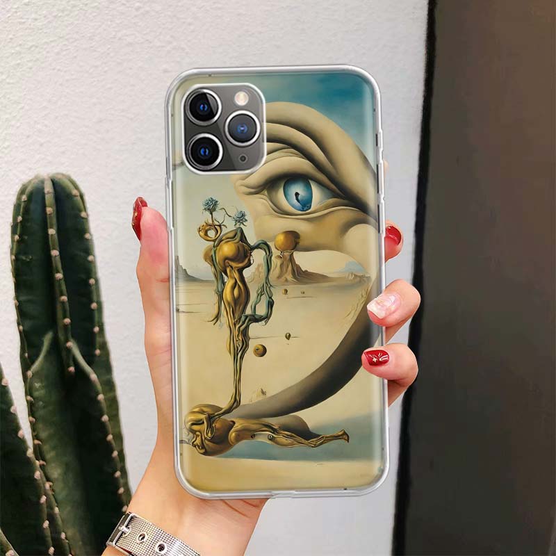 Арт Сальвадора Дали Для iPhone 17 Air 16 15 14 Plus 13 Mini 12 11 Pro Max Чехол для телефона 16E 7 Печать 8 SE Fundas Чехол Мягкий Coque 16 1