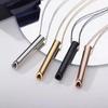 2024 New Stainless Steel Whistle Necklace Unisex Slow Breathing Decompression Tubular Pendant Jewelry Commuter Party Gift Giving