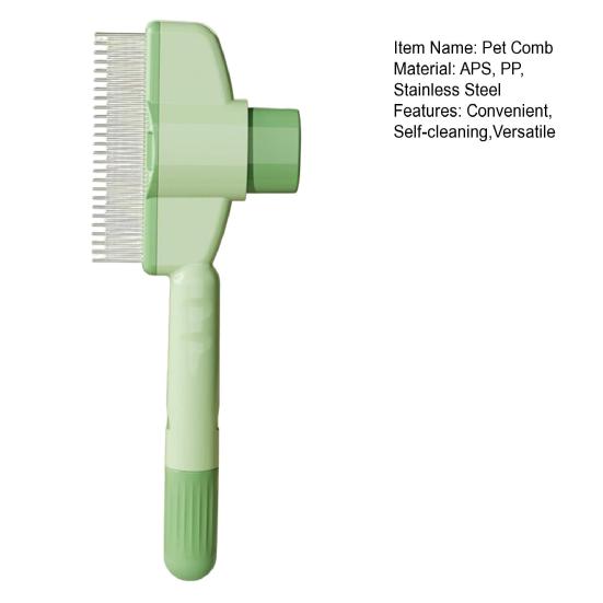 Расческа для питомцев Самоочищающаяся пуходерка Собака Кошка Груминг Инструмент для распутывания питомцев