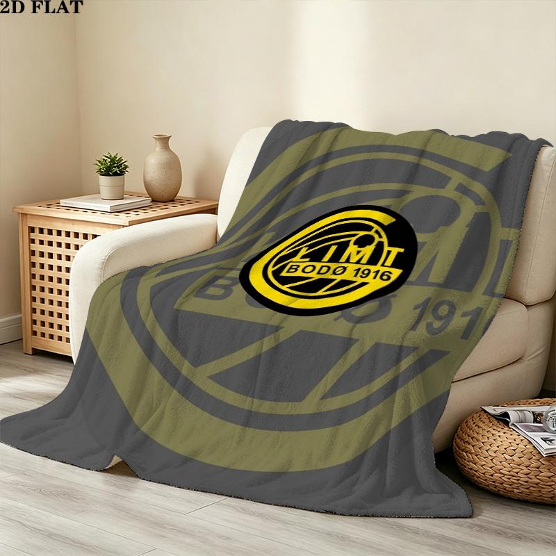 Fc Bod Glimt Print Flannel Blanket, High quality Comfortable for All Seasons, Home Decor, Warmth and Comfort, Perfect for Christmas Gifts