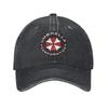 Vintage Game Umbrella Corp Baseball Cap for Men Women Denim Washed Cap Residents Evils Outdoor Summer Soft Caps Hat
