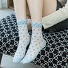 Women's Mesh Sheer Socks Heart Print Ruffle Ankle Socks Summer Ultra Thin Cool See Through Lace Socks