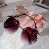 Luxury Fashion Glasses Women Oversize Vintage Sunglasses Diamond Rhinestone Sun Glasses Shades For Women