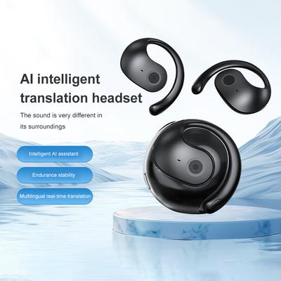 Беспроводные AI-наушники-переводчики Bluetooth 144 языка Перевод в реальном времени Наушники с шумоподавлением для путешествий и бизнеса