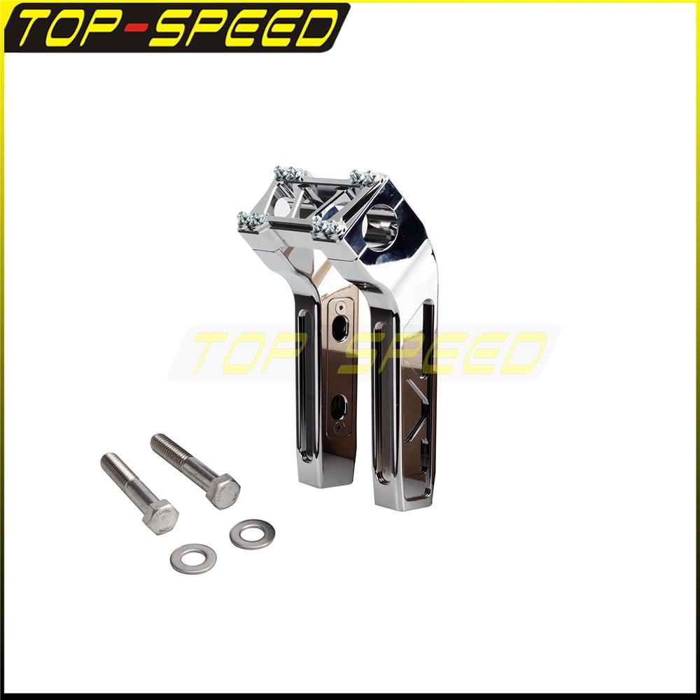 Cafe Racer 4"-14" Club Thug Style Pullback Handlebar Riser For Harley Sportster Dyna Softail Touring Street Bob Low Rider S FXBB