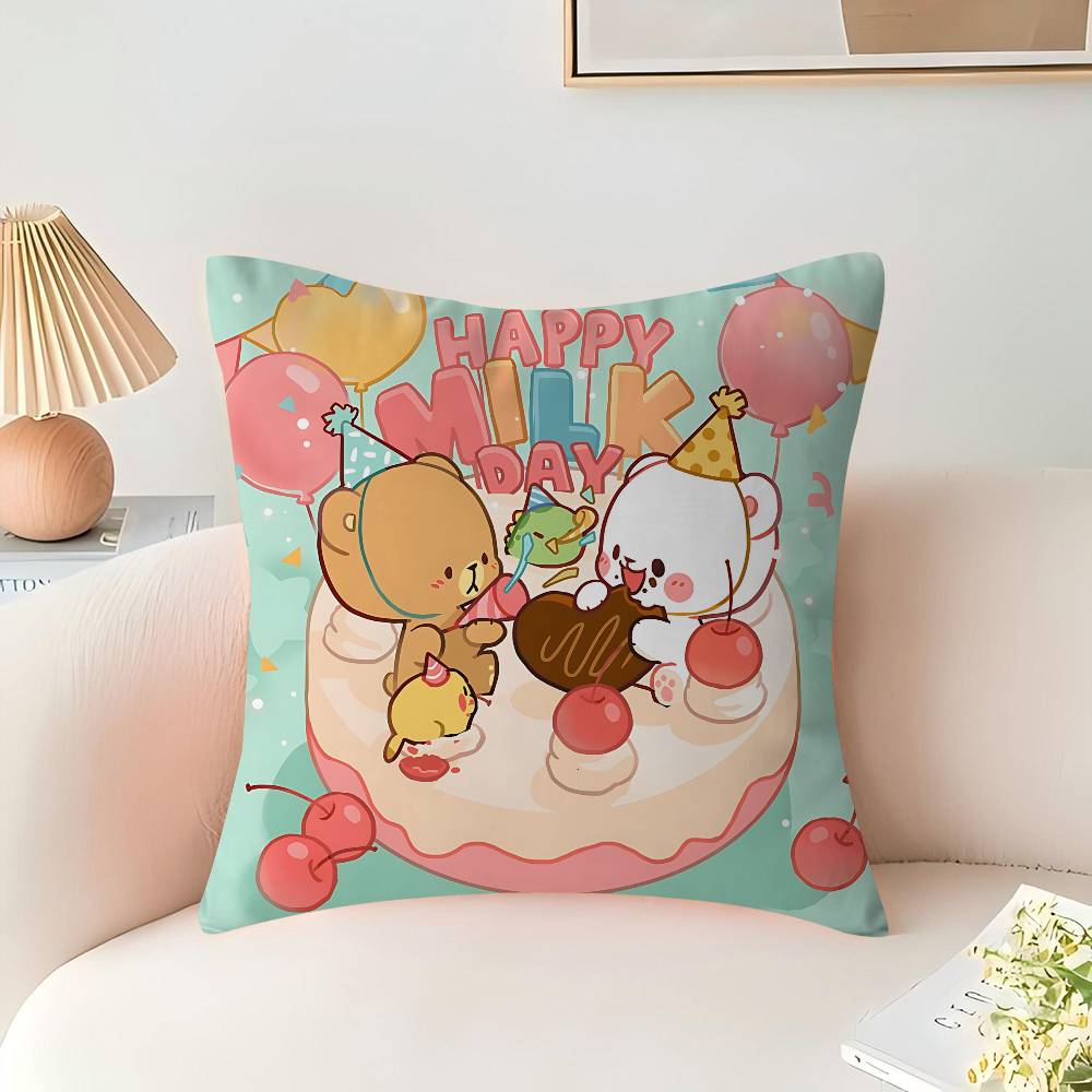 Наволочка "Молоко и Мокко" для Спальни и Гостиной, Декоративная Наволочка для Дивана