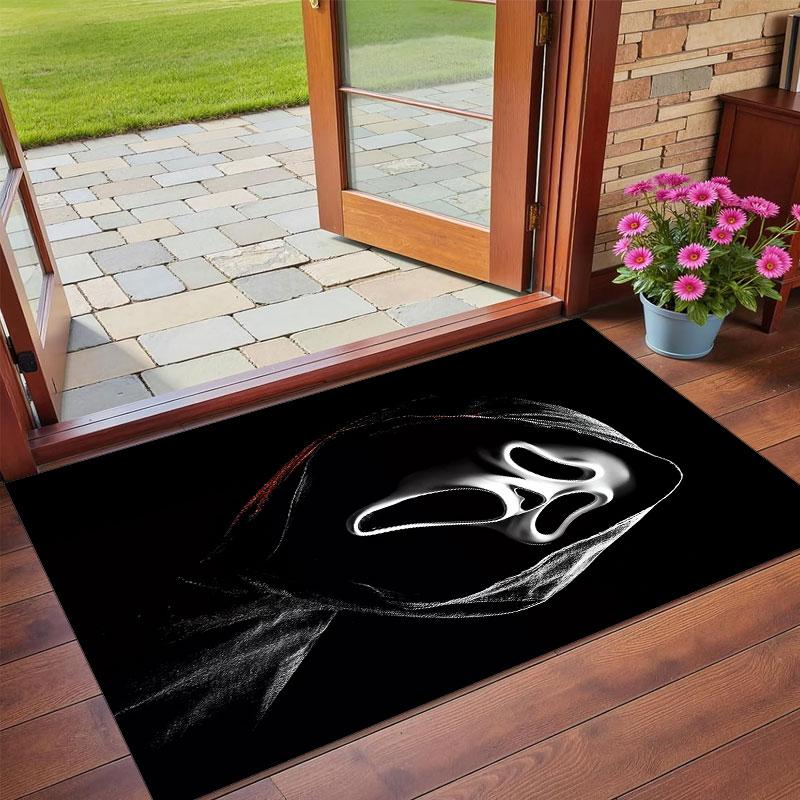 Crystal Velvet Rug Soft Non Slip Indoor Floor Mat Home DecorScream Ghostface