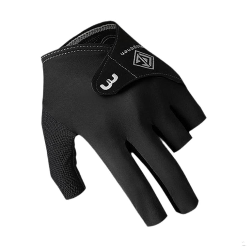 Billiard Glove for Left Hand, Three Finger Snooker Accessories Sports Enthusiasts