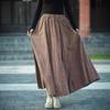 Women Vintage Skirts Elastic Waist Spring Tie-dye Chinese Style Women A-Line Skirts