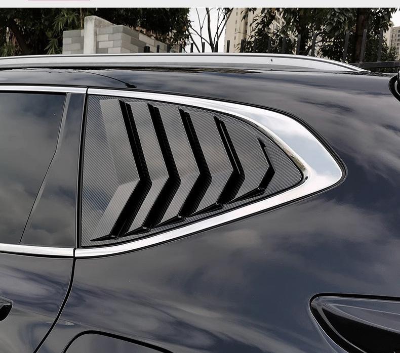 Fits 2017-2022 Honda CR-V and Breeze: Window and Rear Spoilers, Louvered Window Decorations.