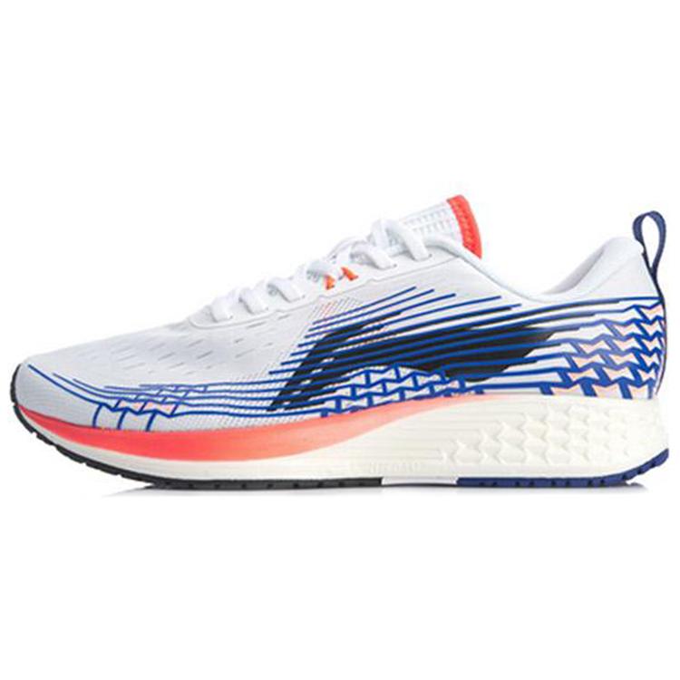 Li Ning Red Hare 4 Амортизация Скользкая Устойчивость к истиранию Низкие Беговые кроссовки Мужские Светло-голубые ARBP037-19