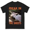 Unisexs Michael Meyers Bed Freak Horror Movie Pattern Tshirt Halloween Creative Black Short Sleeved Shirt