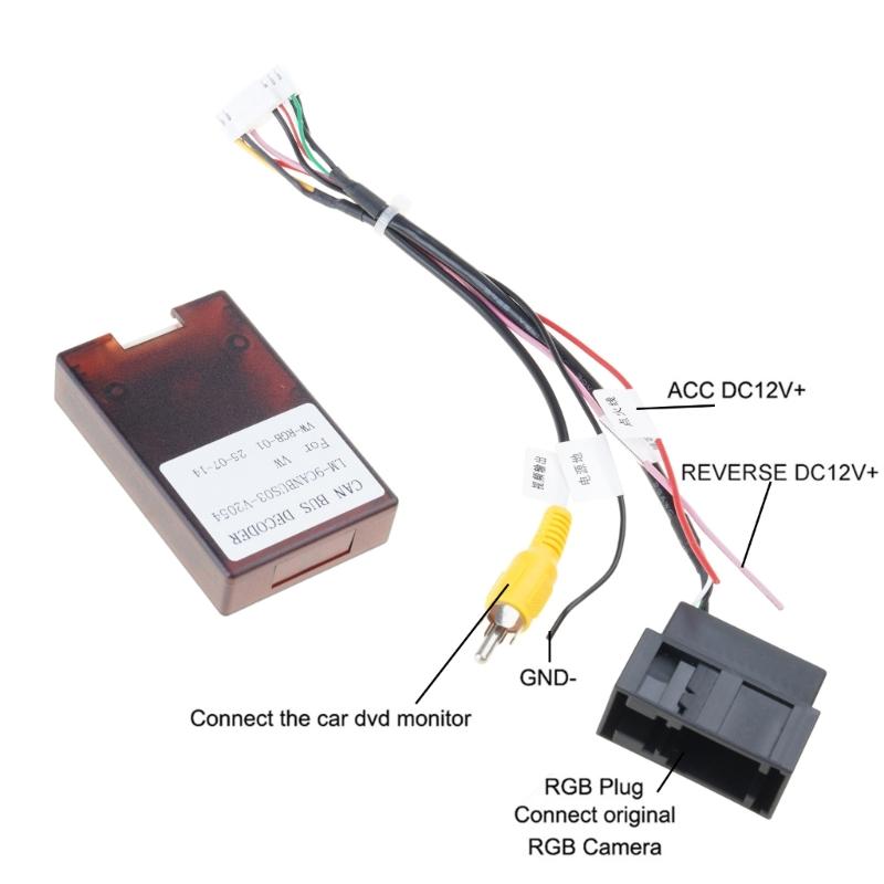 Адаптер декодеров камеры заднего вида устраняет переворот изображения для навигационных систем RCD510 RNS510 RNS315, повышая безопасность вождения.