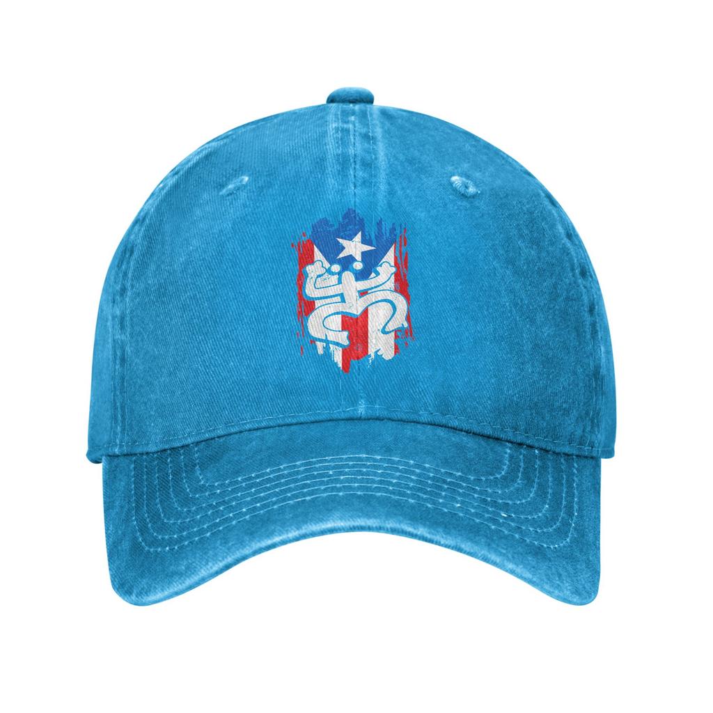 Puerto Rico Coqui Taino Symbol Puerto Rican Flag Frog Retro Casual Baseball Cap For Unisex Adult Summer Trucker Hat Snapback Cap
