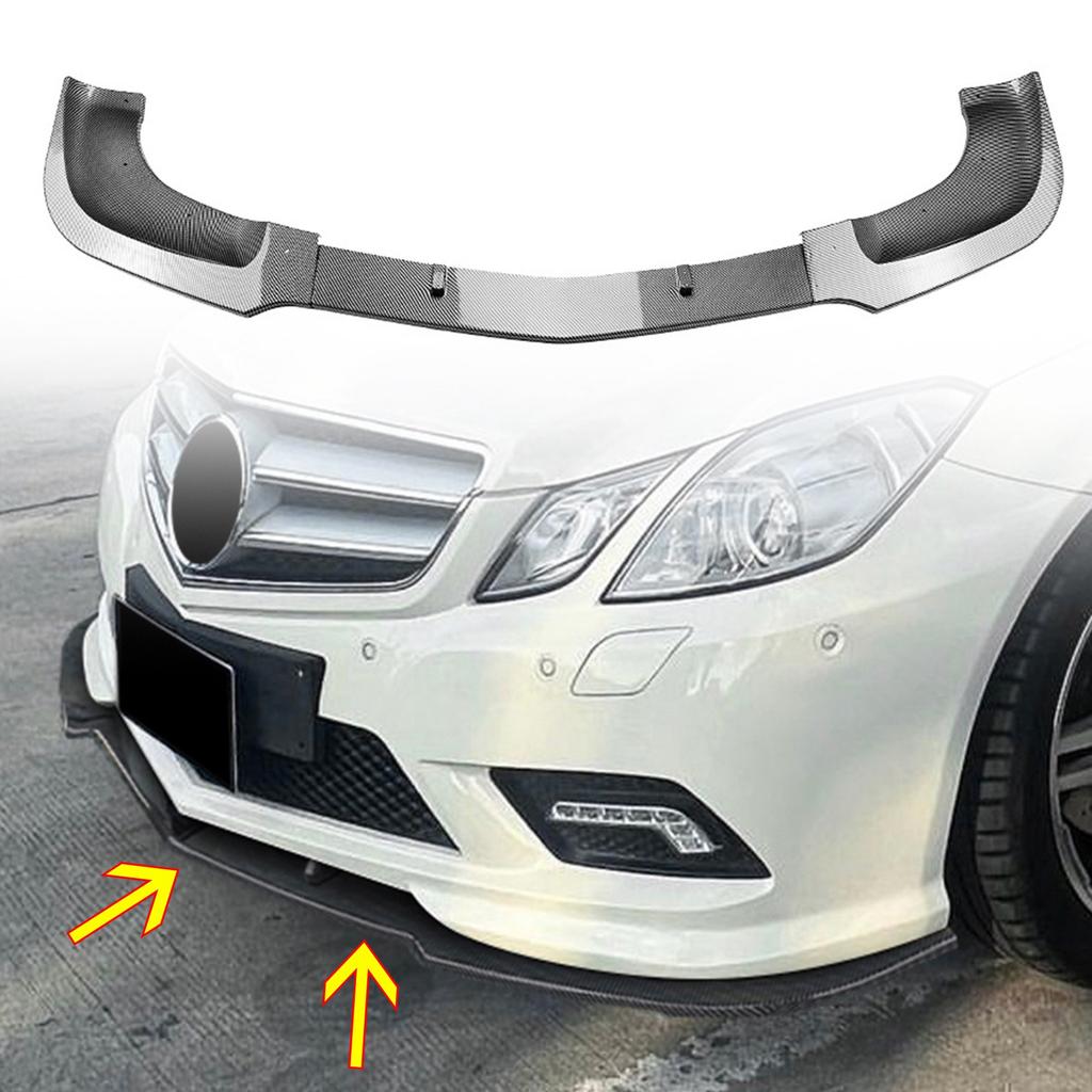 Для Mercedes Benz E-Class W207 C207 Coupe 2009-2012 Передний сплиттер-губа бампера Спойлер Матовый Глянцевый Черный Под карбон