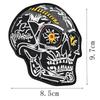 Европейский и американский локомотивный панк-стиль тканевая наклейка череп голова призрака обувь и шляпы сумка одежда аксессуары ручная работа DIY вышивка патч