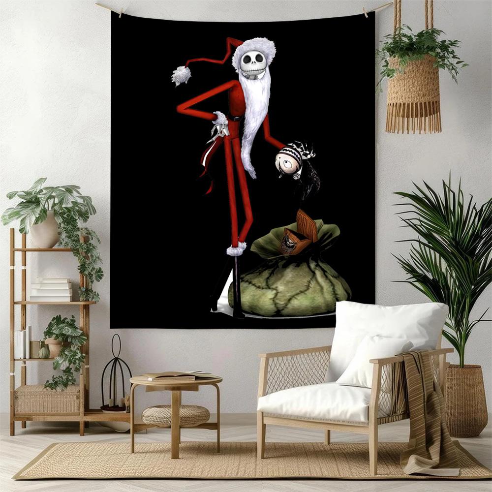 Christmas Nightmare Wall Decor Tapestry Art For Pet Memorial Birthdaywedding Party Backdrop Family Gift