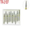 10pcs Dental Diamond Burs Drill Dental Burs Dia-burs for High Speed Handpiecess Dentist Tool FG 1.6mm TR-21EF