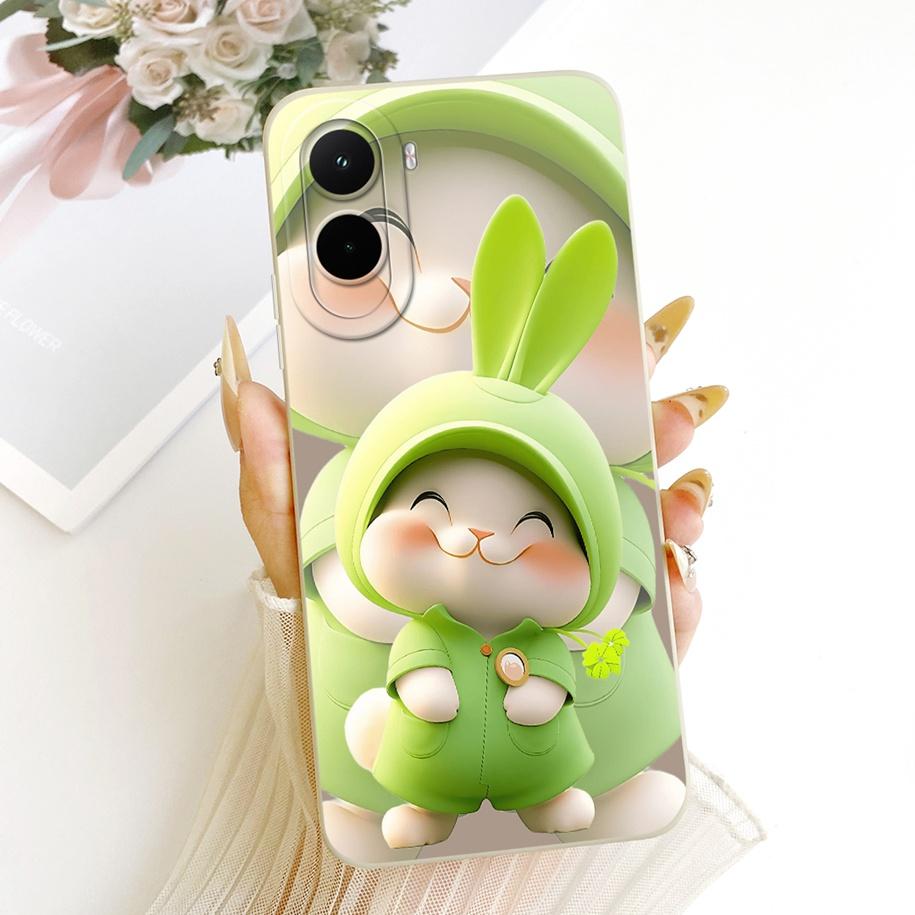 Для Xiaomi Poco M7 4G Чехол Простой Бант Мультяшный Кот Кролик Мягкий Силикон Задняя Крышка Для Xiaomi Poco M7 Plus M7Plus PocoM7 Чехол